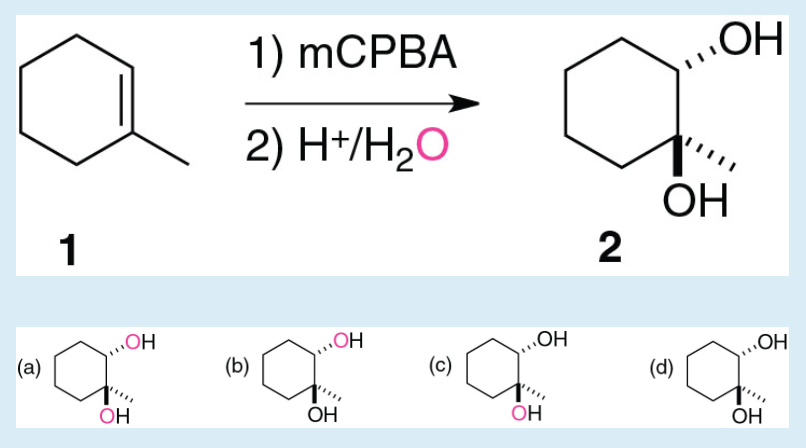 Solved Treatment Of Alkene 1 With MCPBA, And Then Treatin