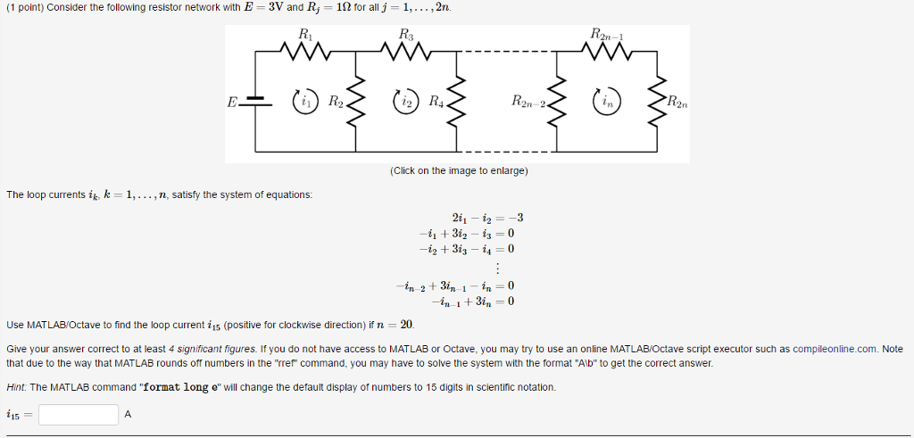 Solved Consider The Following Resistor Network With E 3