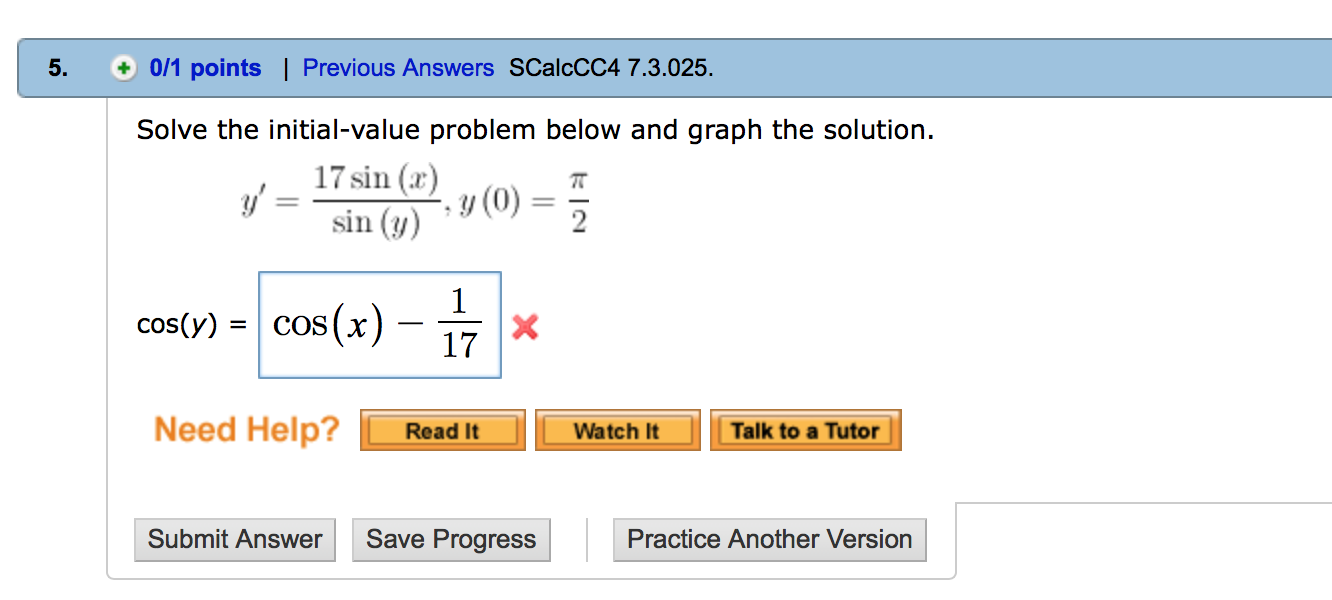 Solved Solve The Initial Value Problem Below And Graph Th Chegg Com