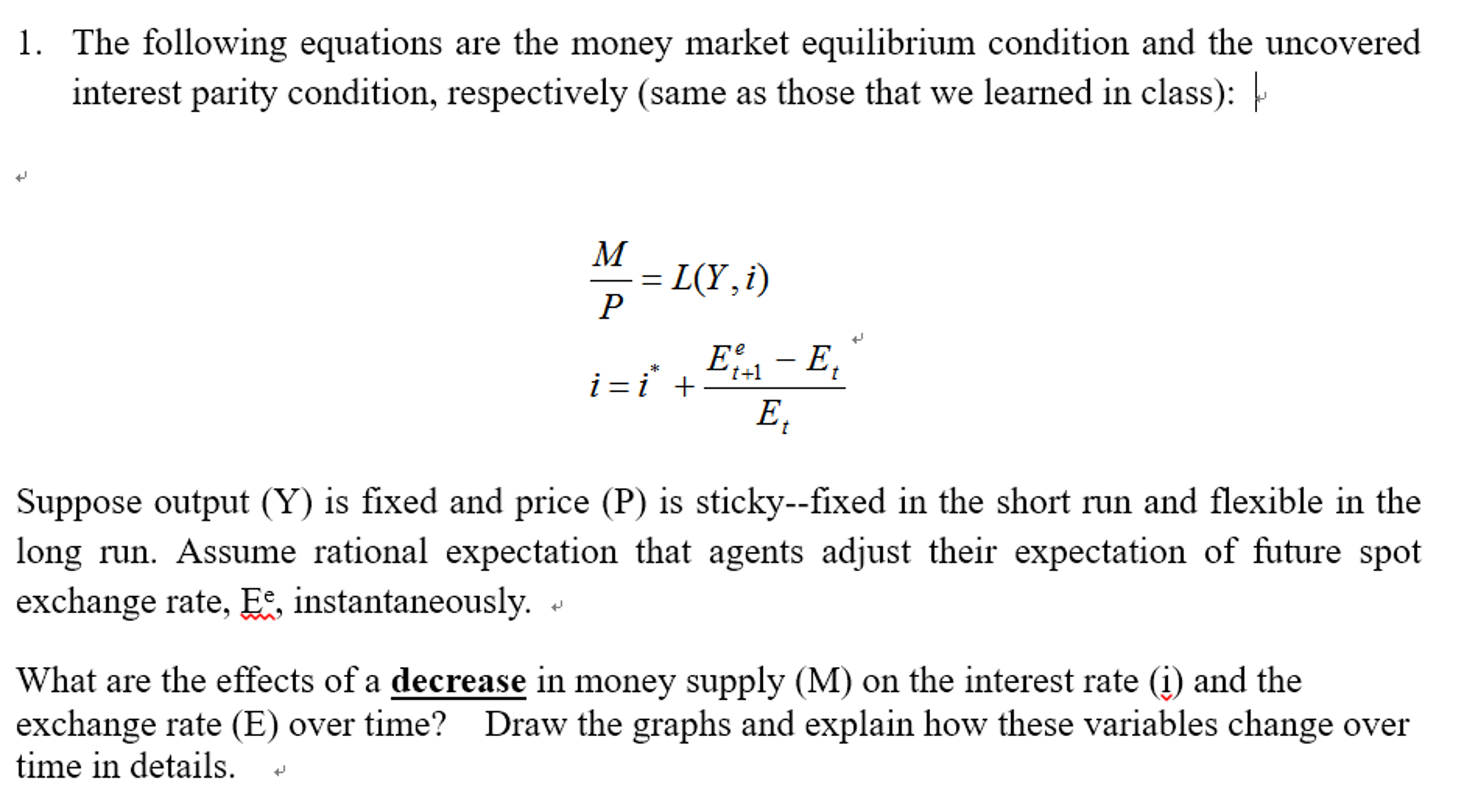 market clearing price equation