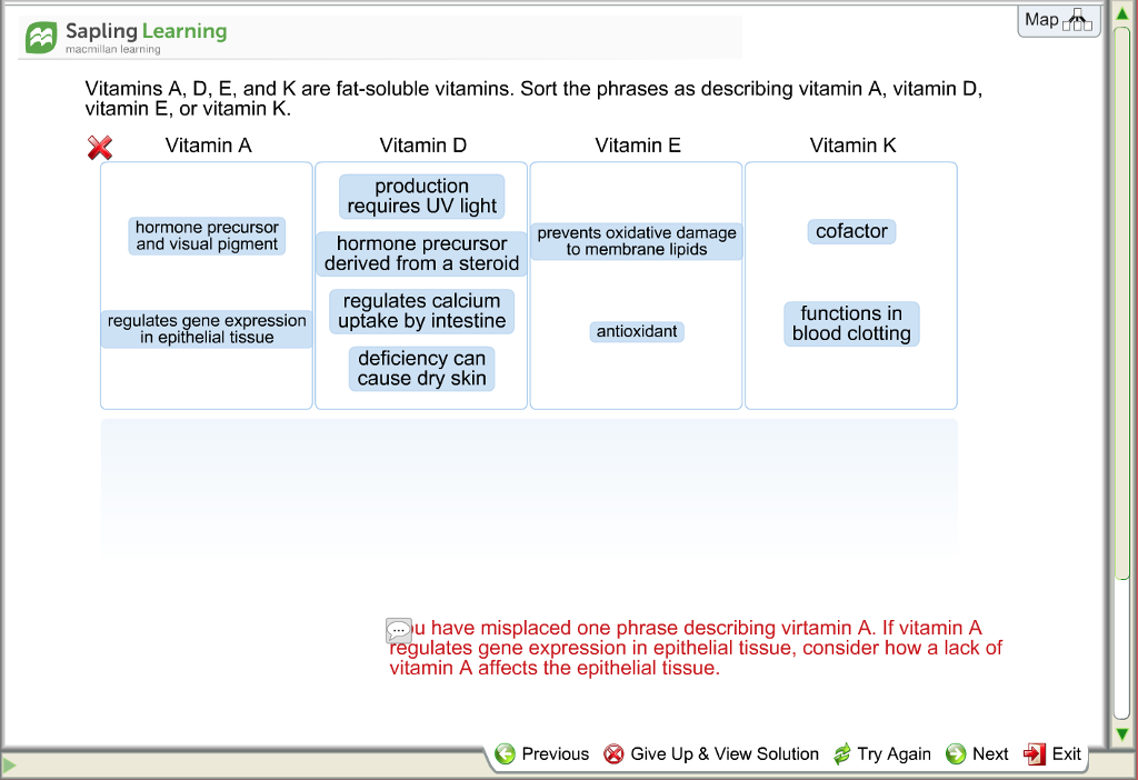 Solved Vitamins A, D, E, And K Are Fatsoluble Vitamins.