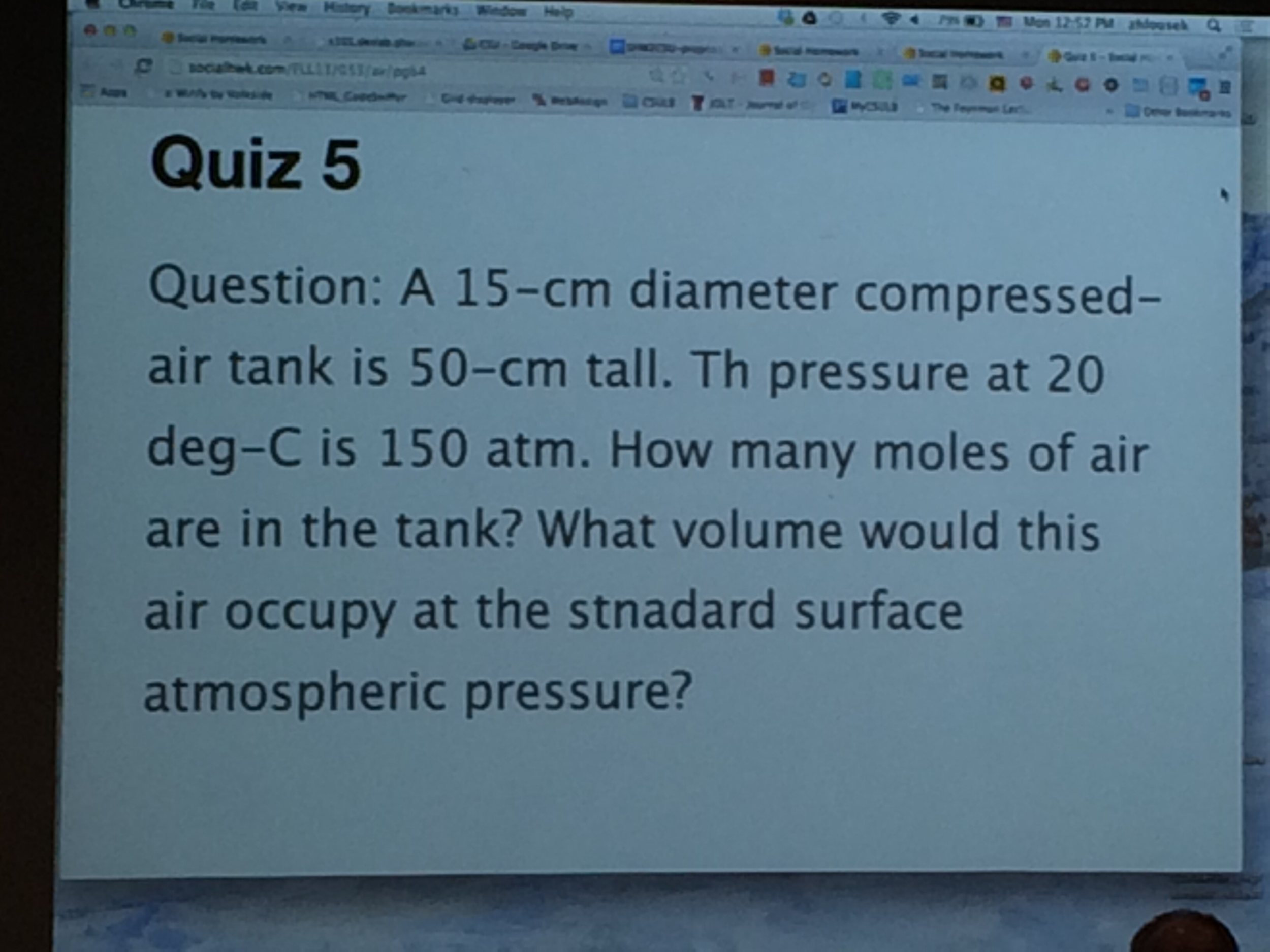 Solved Quiz 5 Question A 15cm Diameter Compressed Air