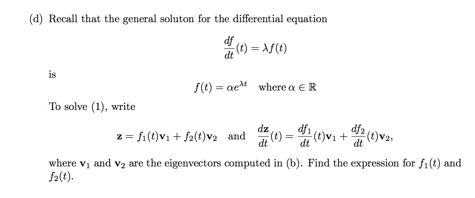 Recall That The General Solution For The Different Chegg Com