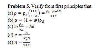 Problem 5 Verify From First Principles That A Chegg Com