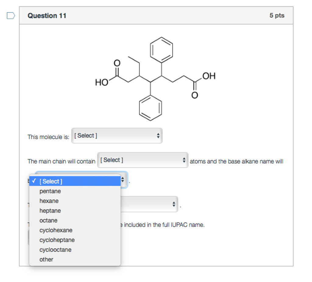 Solved I do not know how to name benzene rings with longer | Chegg.com