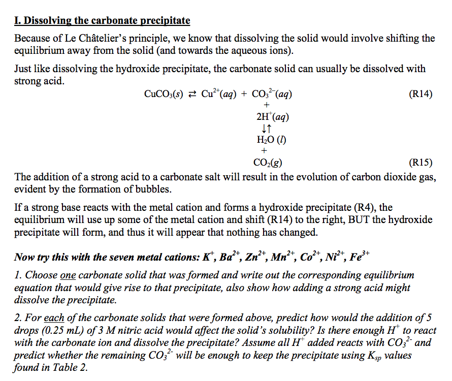 calcium carbonate solubility in water vs ph