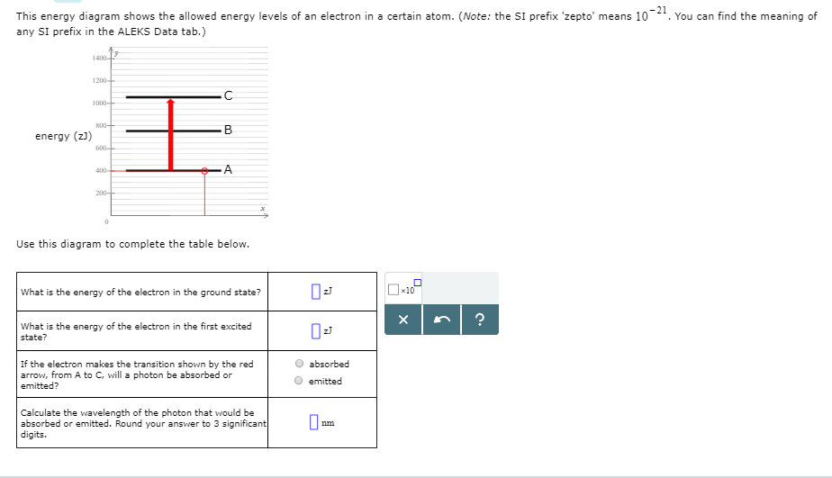 Solved 21 This Energy Diagram Shows The Allowed Energy L