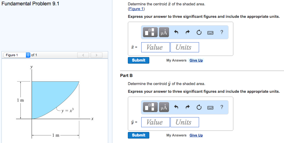 Solved Determine the centroid x of the shaded area. 