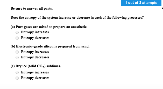 entropy increases