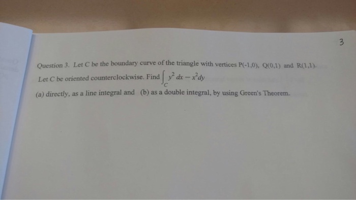 Solved Let C Be The Boundary Curve Of The Triangle With V