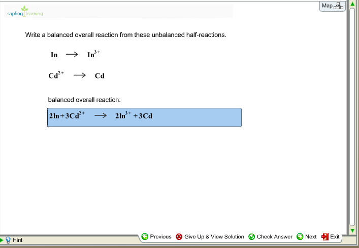 Write A Balanced Overall Reaction From These Chegg 