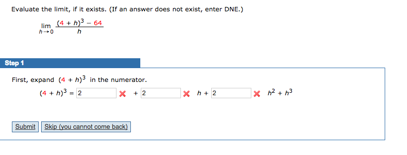 Solved Evaluate The Limit If It Exists If An Answer Do Chegg Com