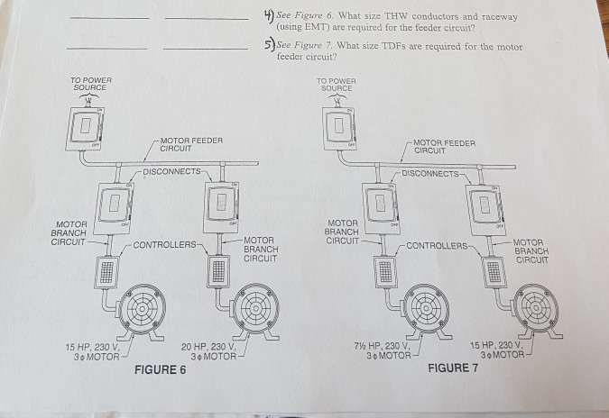 4 See Figure 6 What Size Thw Conductors And Race Chegg Com