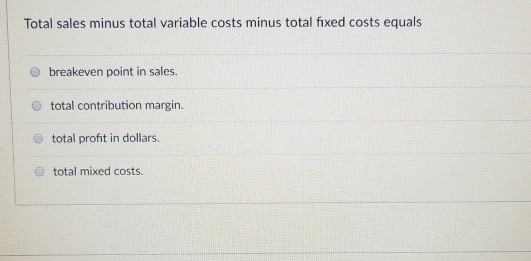 Solved Variable Costs Per Unit Vary Inversely With Change