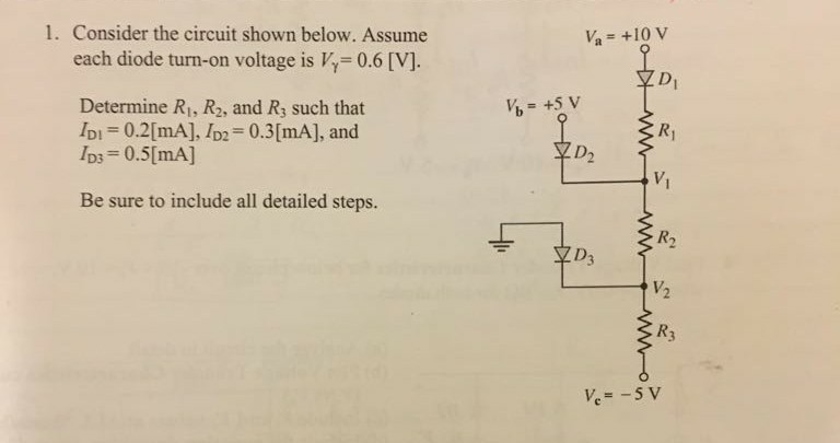 Solved 1 Consider The Circuit Shown Below Assume Each D Chegg Com