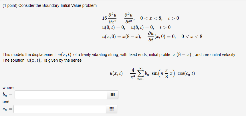 Solved 1 Point Cons Ter The L Untaly Initial Value P Chegg Com