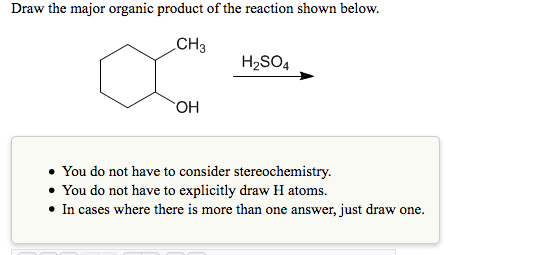 Solved Draw The Major Organic Product Of The Reaction Sho