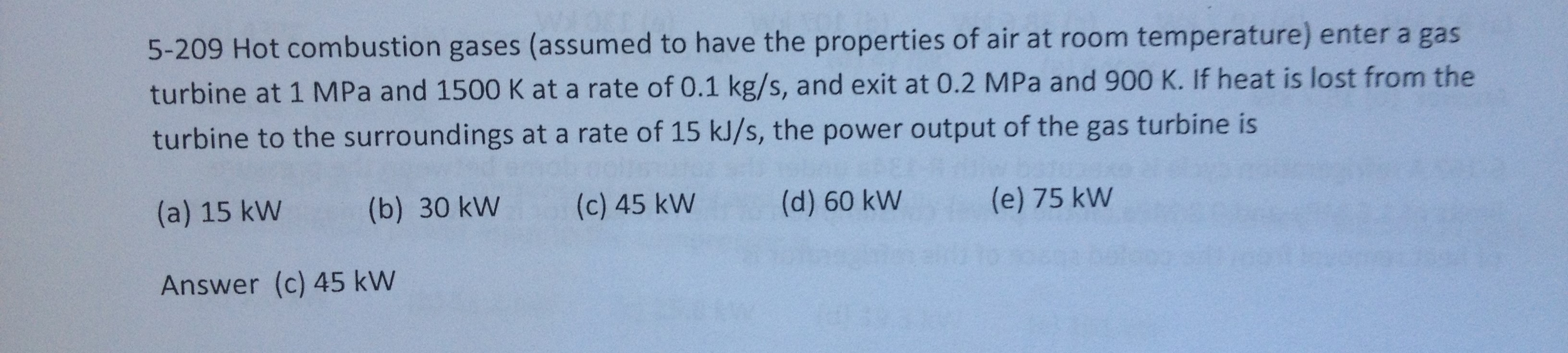 Hot Bustion Gases Assumed To Have The Properties Chegg 