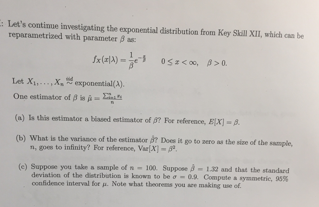 Solved Let S Continue Investigating The Exponential Dis Chegg Com