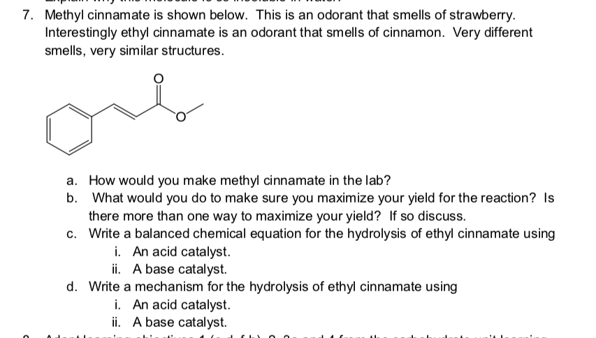 methyl cinnamate good scents