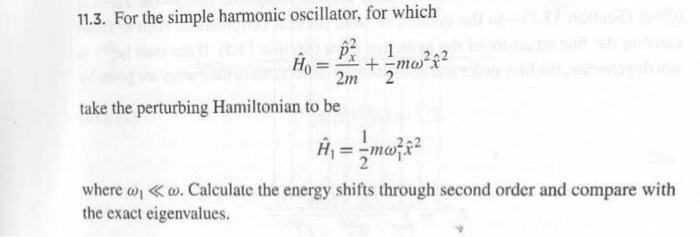 Simple harmonic oscillator hamiltonian image
