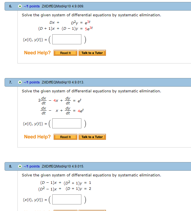 system of equations solver differantial