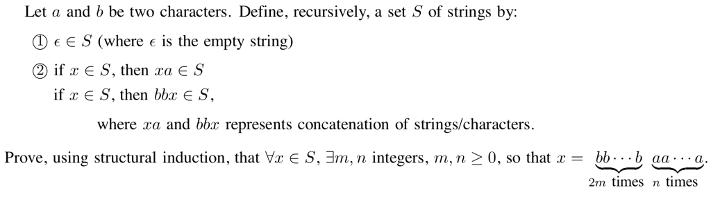 Solved Let A And B Be Two Characters Define Recursively Chegg Com