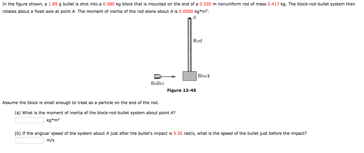 Solved: In The Figure Shown, A 1.85 G Bullet Is Shot Into ... | Chegg.com