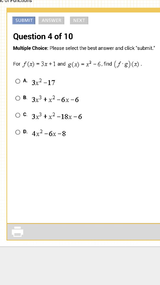 For F X 3x 1 And G X X 2 6 Find F Chegg Com