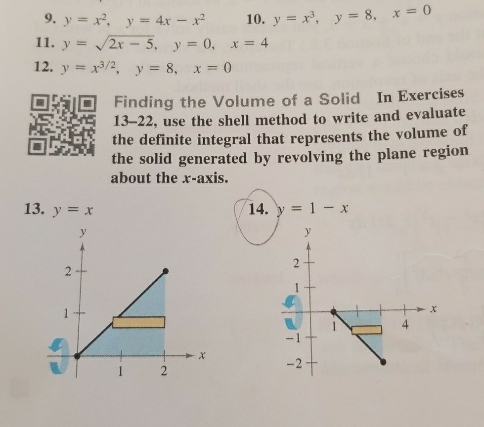 Solved 10 Y X3 Y 8 X 0 11 Y V2x 5 Y 0 X 4 12 Chegg Com