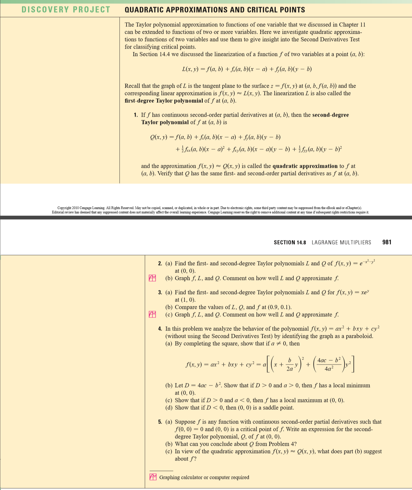 Solved The Taylor Polynomial Approximation To Functions O Chegg Com