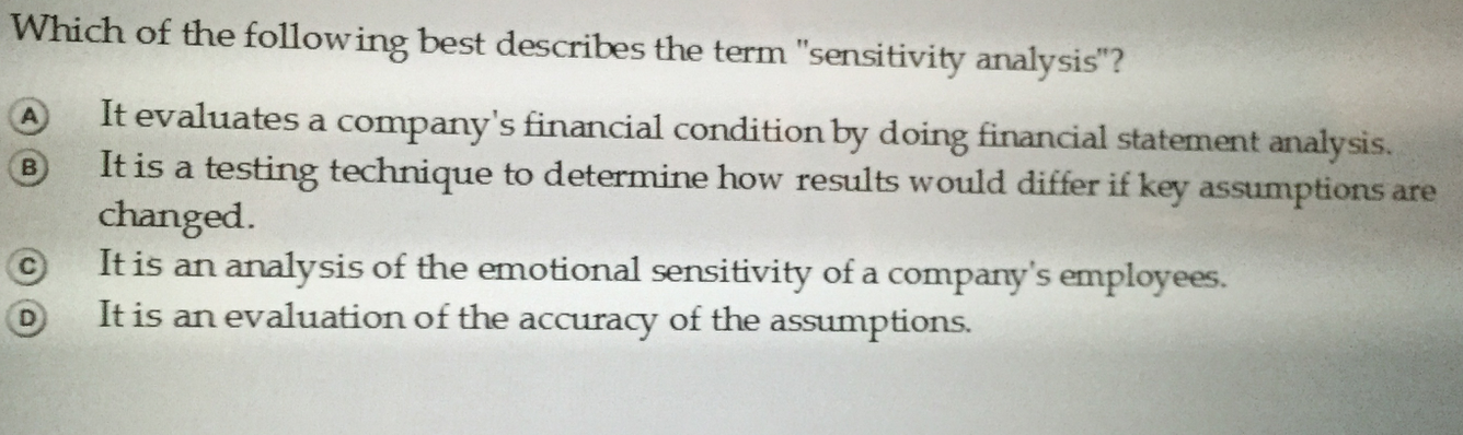 Solved Which Of The Following Best Describes The Term "se