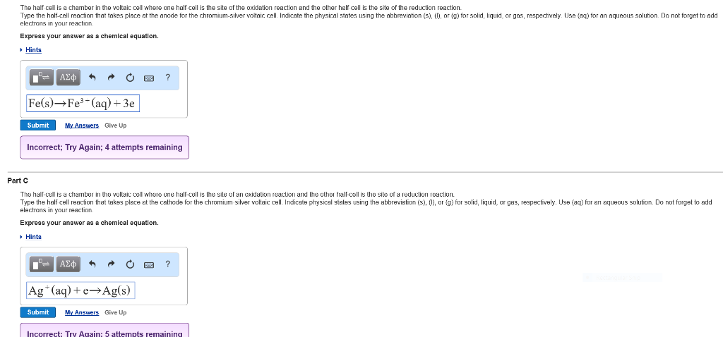 Solved The Half Cell Is A Chamber In The Voltaic Cell Whe