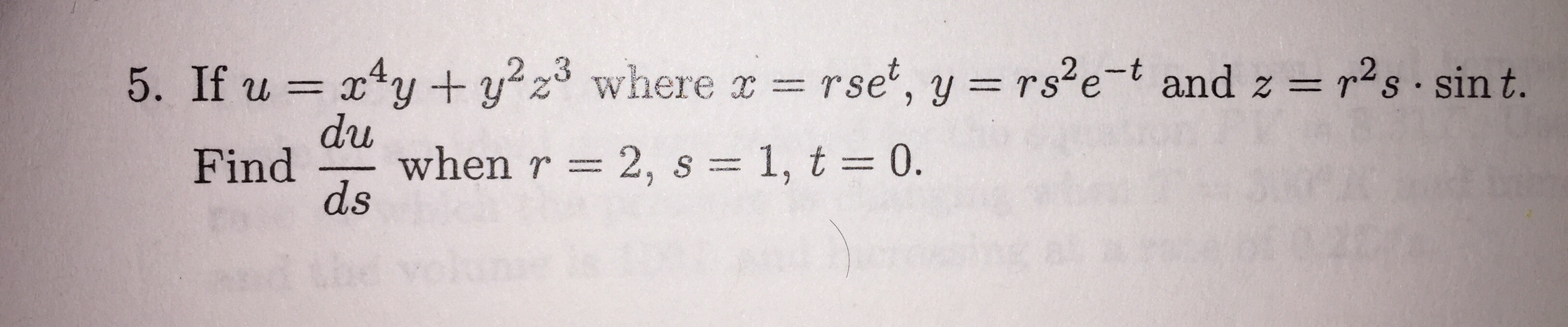 Solved 5 If U X 4y Y 2z 3 Where X R Se T Y Rs 2 Chegg Com