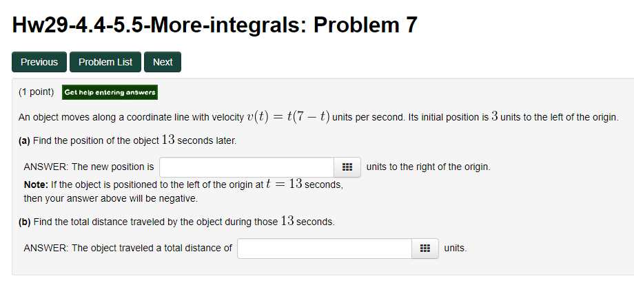 5.5 net and total distanceap calculus 14th edition