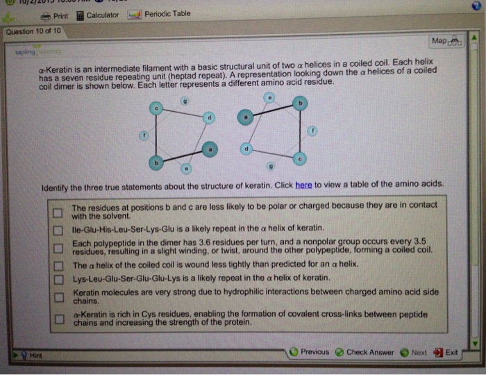 Solved Pnnt Calculator Red Periodic Table Question 10 Of
