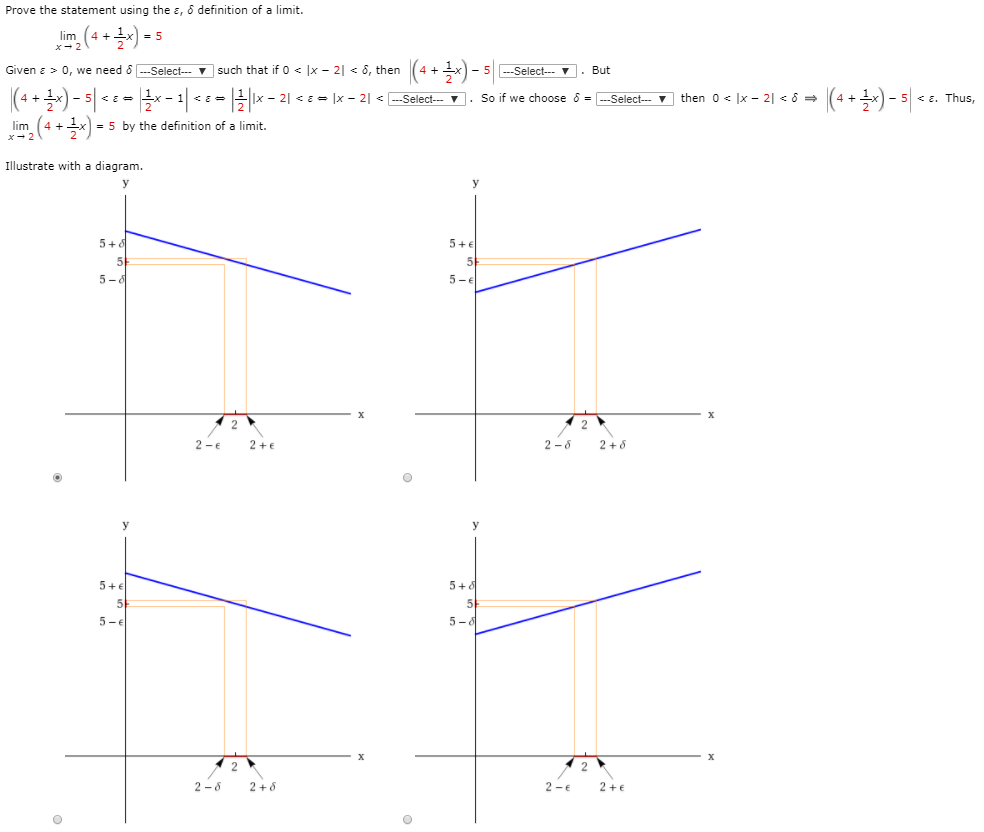 Solved Prove The Statement Using The E D Definition Of A Chegg Com