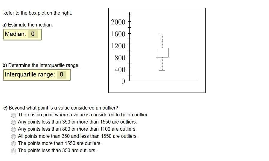Solved Refer To The Box Plot On The Right Estimate The M