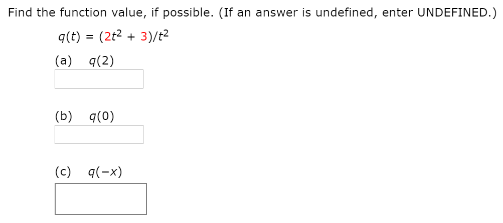 Solved Find The Function Value If Possible If An Answe Chegg Com