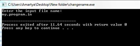 Question & Answer: Write a program, changename.c, which takes a lename as input and produces a lename with a dierent extension as o..... 2