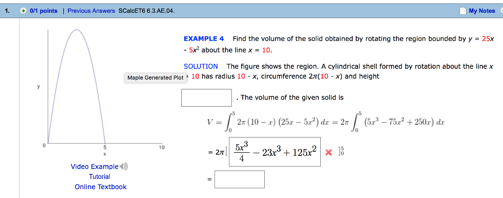 Solved 1 0 1 Points Previous Answers Scalcet6 6 3 Ae 0 Chegg Com