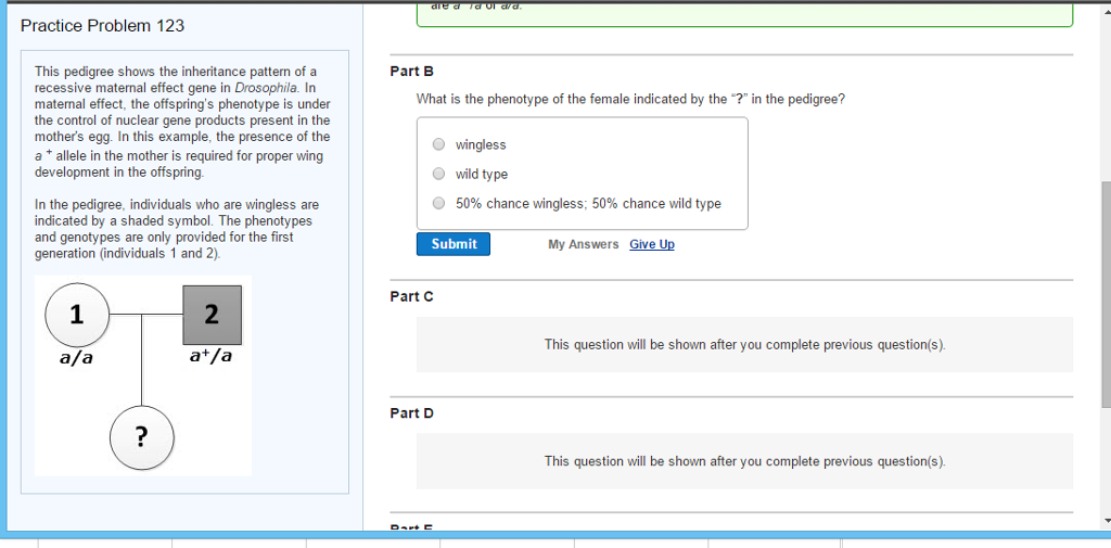 Solved This Pedigree Shows The Inheritance Pattern Of A R