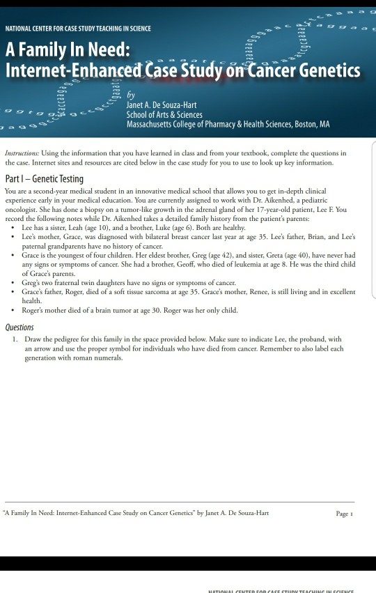 Lee family problems case study answers image