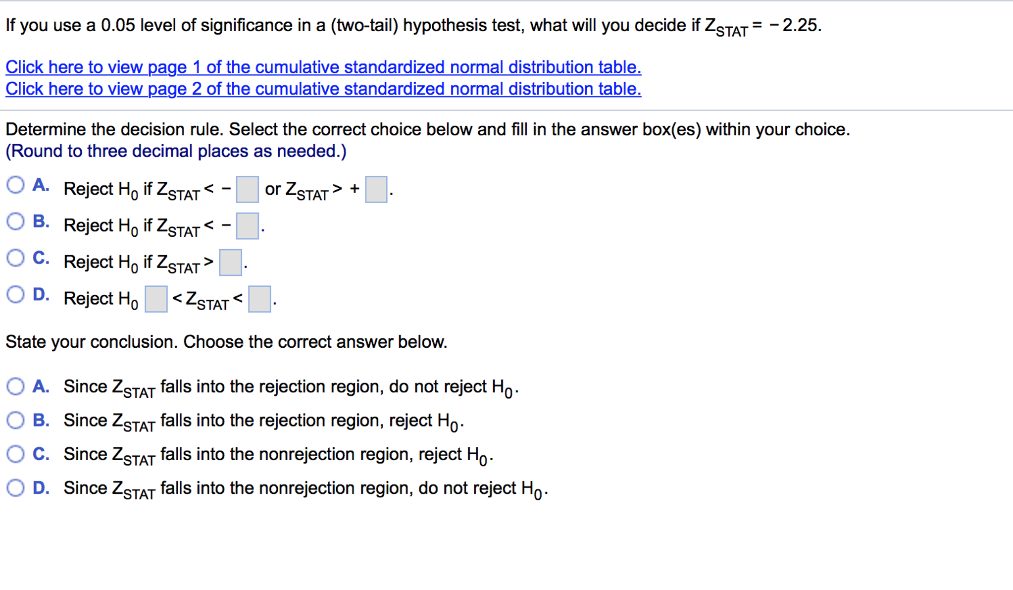 Solved If You Use A 0 05 Level Of Significance In A Two Chegg Com