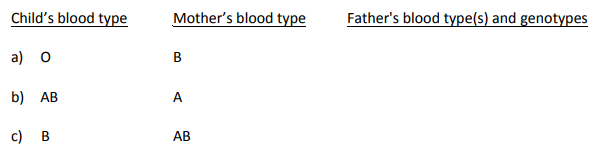 Solved Human ABO Blood Type Is An Example Of Codominance