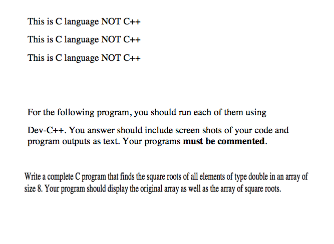 How To Square A Number In Dev C++