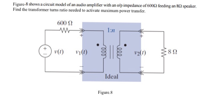 8 ohm to 600 ohm transformer