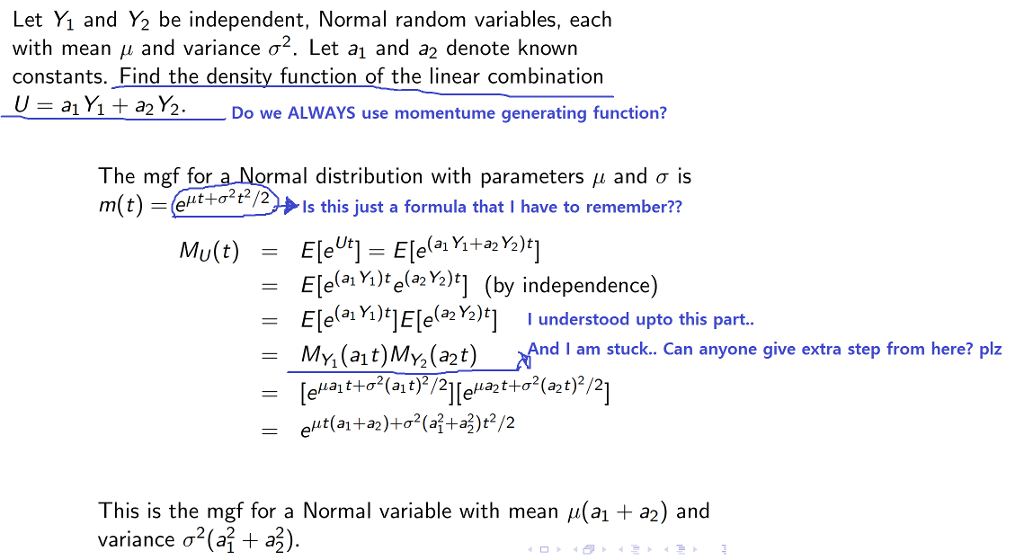 Solved Let Yi And Y2 Be Independent Normal Random Variab Chegg Com