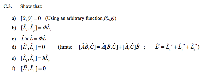 Solved C 3 Show That A X Yj 0 Using An Chegg Com