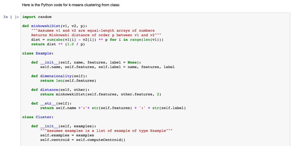 Here Is The Python  Code  For K means Clustering Fro 